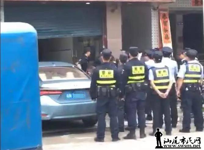 汕尾市民网-海丰可塘出现大批警车和警员 疑是