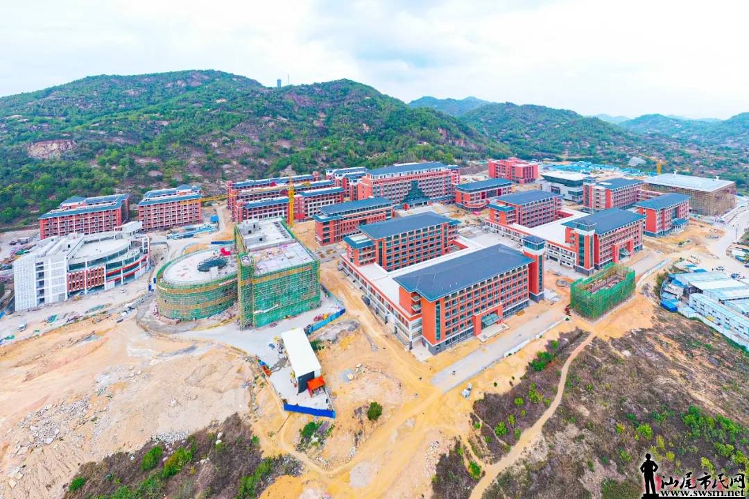 建设中的汕尾市高级技工学校新校区.